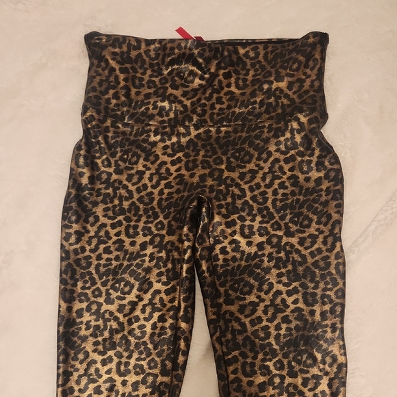 SPANX Pants - SPANX Gold and Black Leopard Print Leggings